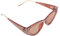 LIFKOME 1 Paar Dreieckige Sonnenbrille Funkelnde Sonnenbrille Strassbrillen Für Frauen Polarisierte Sonnenbrillen Für Damen Strandbrillen Retro-brille Frauen Brille Orange Pc-metallrahmen