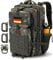 Hannibal Tactical MOLLE-Sturmrucksack, taktischer Militär-Rucksack, für Armee, Camping, mit Flaschenhalter, 45 L/28 L, 45L
