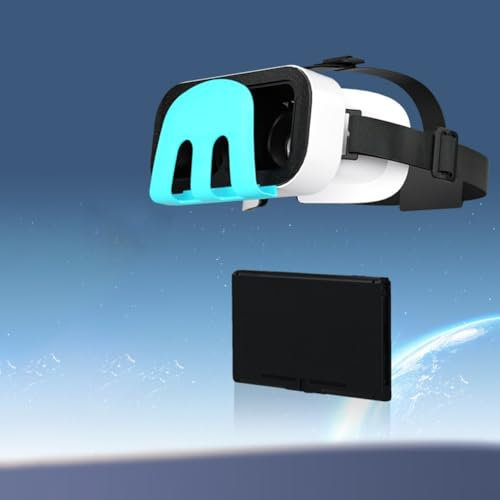 VR Headset, For Nintendo Switch & For OLED, With Adjustable Lens For A Virtual Reality Gaming Experience, 18.5 * 14.8 * 11.2cm, White