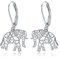 VENACOLY Elefanten Ohrringe 925 Sterling Silber Tier Dangle Ohrringe Elefanten Schmuck Geschenke für Frauen Mädchen