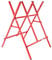 Log Horse 100KG RocwooD Max 30cm Logs 6.3KG Weight Serrated Teeth Foldable Red 70 x 65 x 90cm Lightweight Chainsaw Heavy Duty Powder Coated Steel Easy Assemble