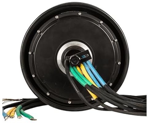 VAYEODEYU Elektrofahrrad-Bausatz, E-Bike BLDC Radnabenmotor 12x3,5 Zoll 8000W 60-120 km/h 72V-96V 60H Schwarz