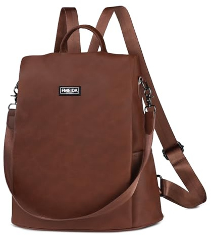Fmeida Rucksack Damen Anti Diebstahl Nylon Handtaschen Wasserdichte 2 in 1 Schultertasche Casual Daypack Klein Reiserucksack für Frauen Mädchen