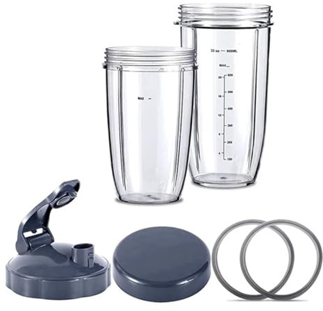 DSXPZBGED Piezas De Repuesto For Licuadora A50Q, ​​compatibles con Nutribullet, Licuadoras De 600 W/900 W/Pro con Vasos Grandes De 32 Oz Y Vasos Grandes De 24 Oz.