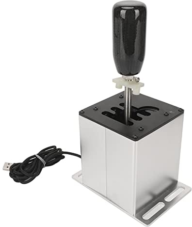 KUIDAMOS Palanca de Cambios con Simulador USB, Palanca de Cambios de Carreras de Aleación de Aluminio Duradera para para DiRT 2,0 4 ATS ETS