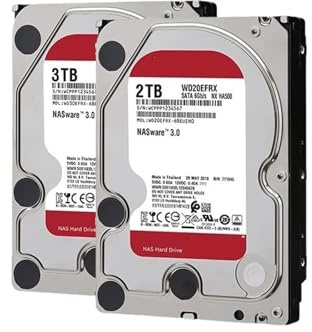 WBOBKO 1 disco rigido interno NAS rosso da 4 TB, 2 TB, 3 TB, 3 TB, 6 TB, 5.400 giri/min, SATA 6 Gb/s, 64 MB di cache per desktop (1 TB)
