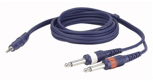 DAP Audio Mono Jack to Double Mono Jack 3m