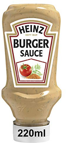 Heinz American Burger Sauce, American Style, Kopfsteherflasche, 4er Pack (4 x 220 ml)