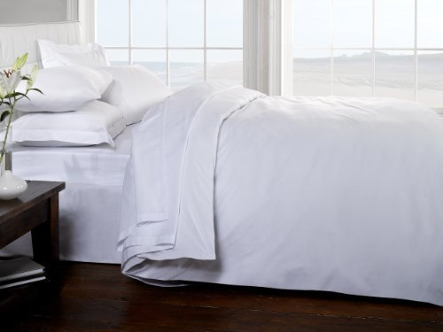 Brighton Hill Egyptian Cotton Double Bed White Duvet/Quilt Cover, White