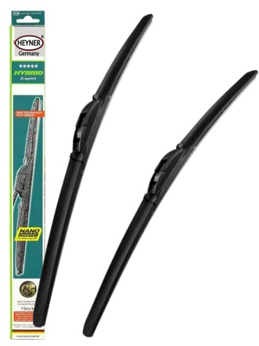 Fits Land Rover Discovery MK3 MK4 Models 2004-2016 Heyner Germany Aeroflat Hybrid Windscreen Wiper Blades 2222 Front Replacement Set HH2222H