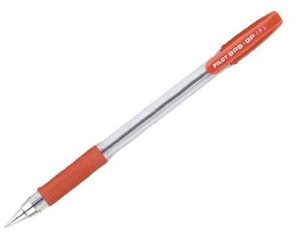 Pilot BPS-GP Ballpoint Pens Fine Tip Red Ink Pack of 3