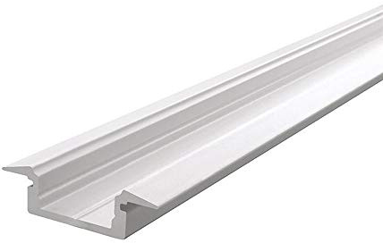 Reprofil ET-01-10 flaches T-Profil für 10-11,3 mm LED Stripes, 2000 mm, weiß matt 975025