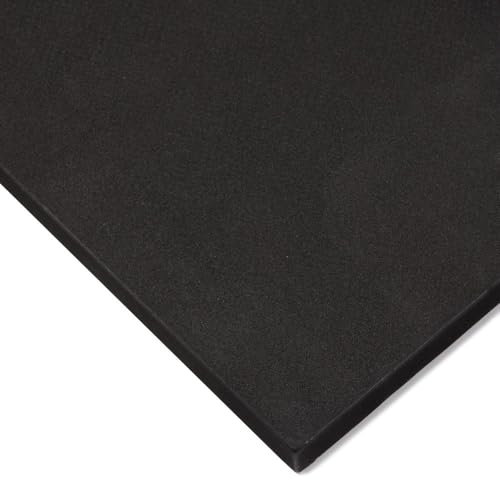 Caucho Eva Industrial Negro de 10 mm 60 x 50 cm