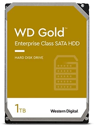 Western Digital HDD Gold 1 TB SATA 128 MB 3.5 Inch