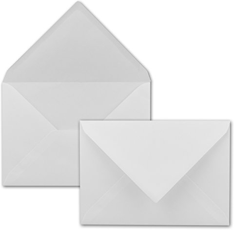 25x Briefumschläge DIN C5-16,2 x 22,9 cm - Weiß mit gerippter Struktur - 100 Gramm pro m² - Kuverts mit Strukturprägung - Nassklebung - GUSTAV NEUSER