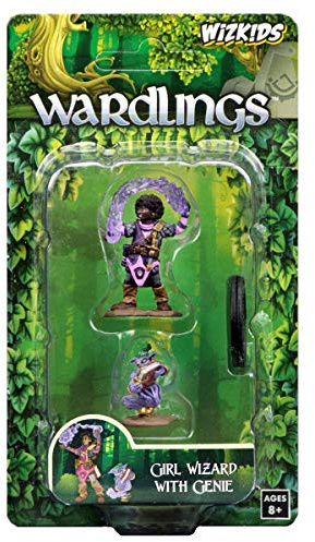 WizKids Wardlings Girl Wizard & Genie painted fantasy miniatures set