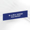 Plaque de Boîte Aux Lettres Personnalisée Adhésive PVC – 10 x 2,5 cm – Gravure Laser – 20 Couleurs Disponibles (Bleu)