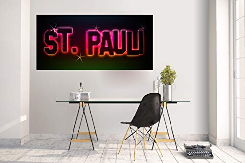 Wandtattoo Wandsticker Aufkleber Kinderzimmer Pauli Skyline Motiv Bild