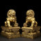 YangQianWen EIN Paar Lion Statue von Feng Shui, Hund Dekor Wächter-Löwe ​​FOO Chinese Wohlstand Symbol für Reichtum, Beste Dekoration Geschenk (W1.18 L1.57 * H * 2.75 „)