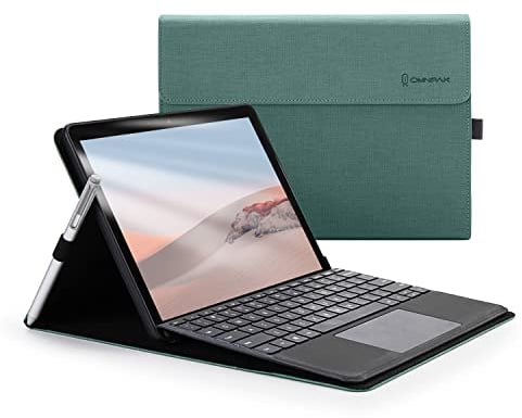 Omnpak Hülle für Microsoft Surface Go 4/3 /2/1,Business-Hülle mit Stifthalter,Einstellbarer Multi-Betrachtungswinkel,kompatibel mit der Type Cover-Tastatur