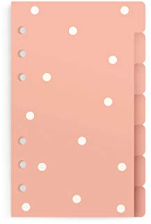CHARUCA Set mit 7 Trennblättern für Ihren Ringbuch, A6, Pink