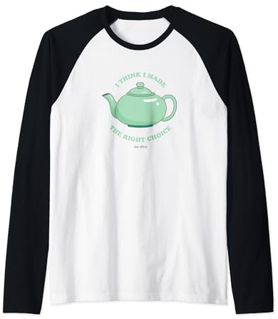 The Office La tetera de la elección correcta Camiseta Manga Raglan