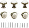 Gad2go 6Pcs Cabinet Knob Vintage Ceramic Drawers Knobs 34mm Round Knob Pull Handle for Furniture Kitchen Cabinet Cupboard Drawer