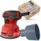 1058 Designs Staubsaugerschlauch-Adapter, kompatibel mit Black + Decker 12,7 cm Exzenterschleifer und Ridgid Shop Vac 6,4 cm Schlauch, BDERO100 BDERO600 VA Staubreduzierer, Grau