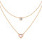 LOUISA SECRET MUTTERTAGSGESCHENK Kette Damen 925 Silber Rosegold Geschichtet Anhänger mit Cubic Zirkonia Mutter-of-Pearl Herz Halsketten Damen Schmuck Geburtstags Geschenk für Sie Valentinstag