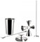Alessi The Tending Box GIA25SET - Cocktail Set with Mixing Glass, Quadri Combo Jigger, Double Bar Strainer, Spoon and Whisk, in 18/10 Stainless Steel