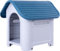 Lanco - Cuccia per Cani di Piccola Taglia. Uso Interno ed Esterno con prese d'aria. Materiale Resistente. 75x59x66cm. Blu e Bianco.