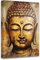 CCWACPP Zen-Bilder, Wanddekoration, goldener Buddha, Leinwand, Wandkunst, Vintage-Buddha-Statue, Gemälde, Druck, Yoga-Raum, Badezimmer, Dekorrahmen (Buddha – 4, 60L x 40B cm)