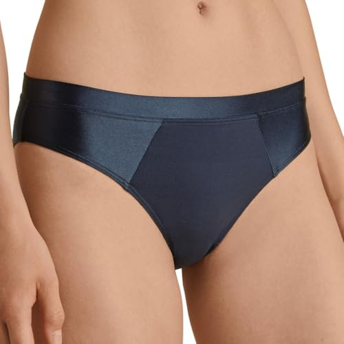 CALIDA Cate Slip Damen, mit Satin-Blende, besonders weich, femininer Look