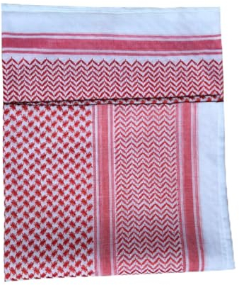 Eiudxue Herren Kopftuch, bedruckt, arabisch, Shemagh Dubai Turban Cap Neck Wrap Keffiyeh Arabisch Nahen Osten Schlägerhaube Schal