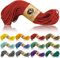 Ganzoo Paracord 350 Seil, Nylon Polyester, 2,5mm, Typ 1, 30m, Outdoor Schnur, Allzweckseil, Takelung für Armband, Hundehalsband, Hundeleine Knüpfen, Camping Survival, rot
