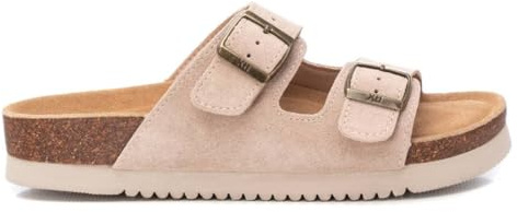 XTI - Sandalen Damen Beige - Bequeme und vielseitige Schuhe - Casual Mode - Modell 14255203 (Größe 40)