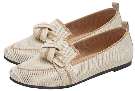 Atmungsaktive und Bequeme Freizeitschuhe für Damen mit flachem Boden und flachem Schnitt Highheels Damenschuh Sexy Ogg Schuhe Damen (White, 39)