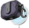 RFUNGUANGO Compatibile con AirPods Pro 2/1 Generazione Custodia Protettiva (2023/2022/2019) con Kit di Pulizia, Nuova Custodia Protettiva a Tema Spaziale 2024, Compatibile con MagSafe,Viola