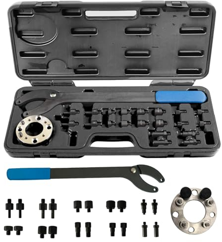 LIROPAU Riemenscheibenhalter Gegenhalteschlüssel Kurbelwellen, Nockenwellenrad Gegenhalter T10172A T10554 Universal Kurbelwellenrad Riemenscheibe Gegenhalter für VAG Kompatibel mit VW