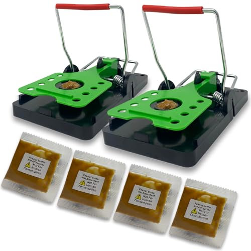 Rat Reaper XL Rattenfallen 2er Pack – Vorgeködert, Schwerlast, Soforttötung – Wiederverwendbar und Einsatzbereit