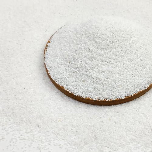FANTIAN 1.8 kgs White Quartz Sand, Natural Fish Tank Sand, Decorative Sand for Aquarium Substrate, Vase, Succulent Plant, Paintings, Crafts, Garden and Soil Cover