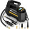 Motorenbau Tragbarer Reifenfüller, 150 PSI Reifenluftpumpe für Autoreifen, 12 V Gleichstrom, Auto-Reifenpumpe mit LED-Notlicht, digitales Manometer für Auto, SUV, Fahrräder, Basketbälle, Schwimmring