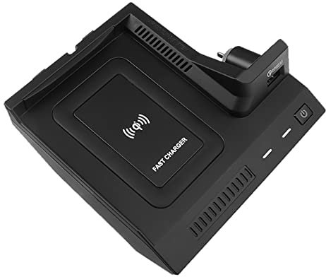 Jodriva Chargeur sans Fil de Voiture, for Mercedes-Benz, for W205 AMG C43 C63 GLC 43 63 X253 Classe C GLC 15W QI Chargeur USB for téléphone Accessoires de Chargement Chargeur sans Fil(for c w205)