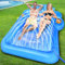 83 x 63 Extra Large Inflatable Tanning Pool Lounger Float with Sprinkler, Pool Floats Adult with Pillow Cooler Tray, 6 in 1 Suntan Tub Raft Floatie Sunbathing Bed Water Summer Backyard Fun XL-Blue