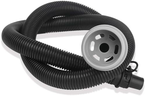 P6931 Whirlpool-Luftaufblasschlauch, Spa-Aufblasschlauch, Whirlpool-Ersatzteile, kompatibel mit Coleman, Intex, Schwarz