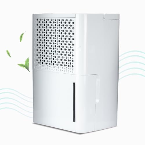 Status 12L Dehumidifier for Bedroom, Bathroom and for Drying Clothes | Ultra-Quiet Electric Dehumidifier | White | DEHUMID-12L1PKB