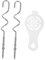 OSOLADY 1set Accessori Per Sbattitore Ganci Per Impasto Acciaio Inossidabile e Separatore Per Uova Compatibili Con La Maggior Degli Sbattitori Per Cucina e Robusti e Facili Da Usare