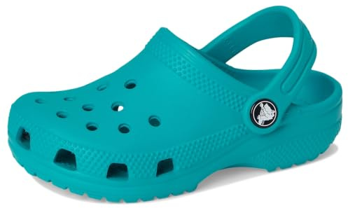 Crocs Classic Clog T, Zoccoli Unisex - Bambini e Ragazzi, Turbo Teal, 27/28 EU