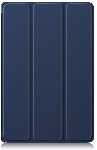 INSOLKIDON Compatibile con Lenovo Yoga Tab Plus TB520FU / Yoga Pad Pro 12.7-INCH Tablet Custodia protettiva in pelle Cover con Funzione di Supporto, Auto Svegliati/Sonno,Cover in PU Pelle (Blue)