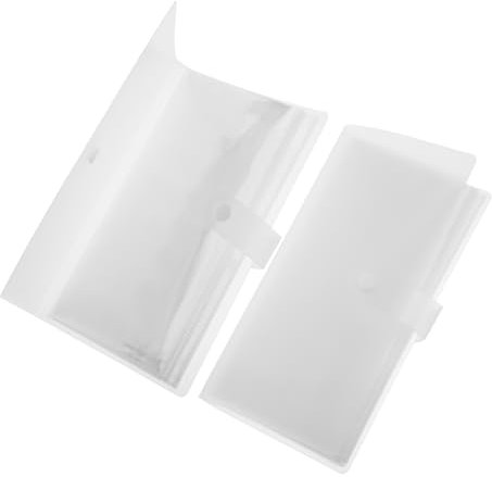 Happyyami 2stücke Ticketalbum Mit Taschen Wiederverwendbarer Tickethalter Für Karten Sammelalbum Aus Klarem Material Mit Snap Verschluss Für Tickets Aufbewahrung